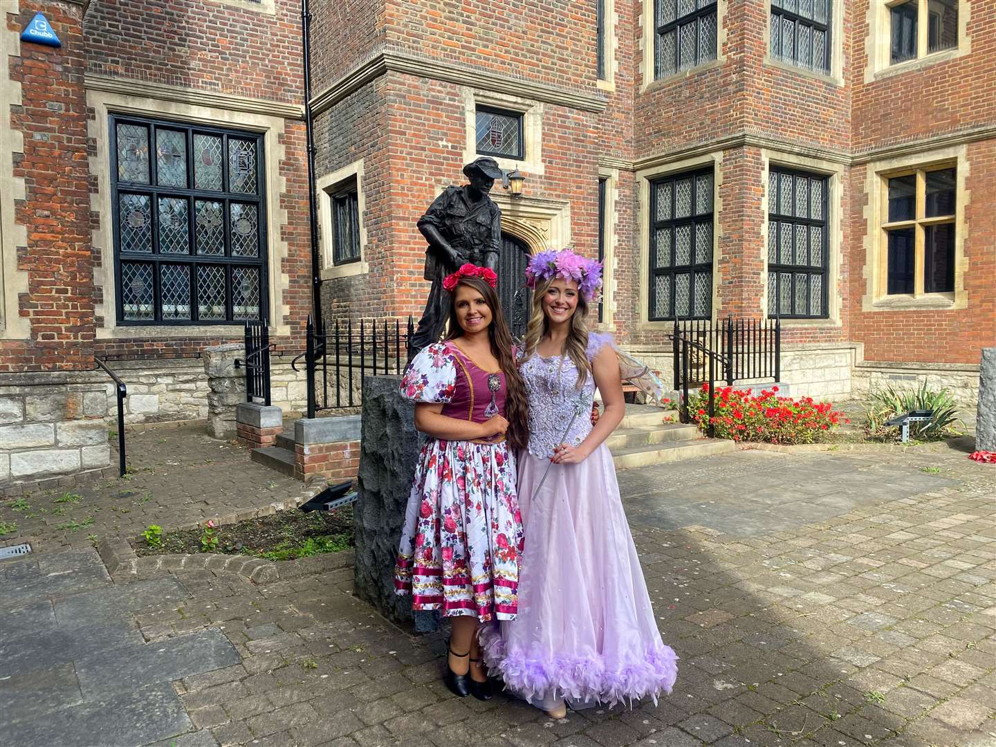 Lucy Edge as Aurora (left) and Hayley Johnston as Fairy Flora (right) in this year's Hazlitt Theatre panto. Picture: Sam Lawrie