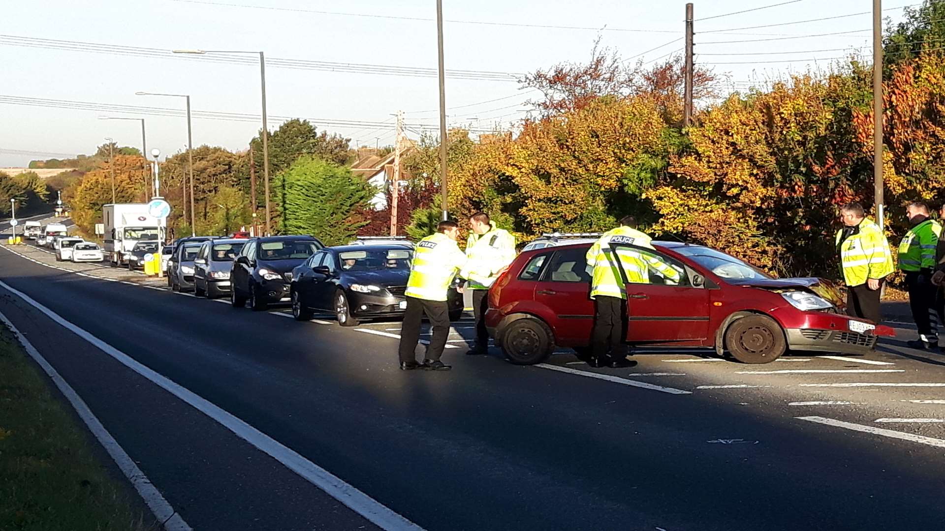 Crash on Gravesend Road heading towards Higham