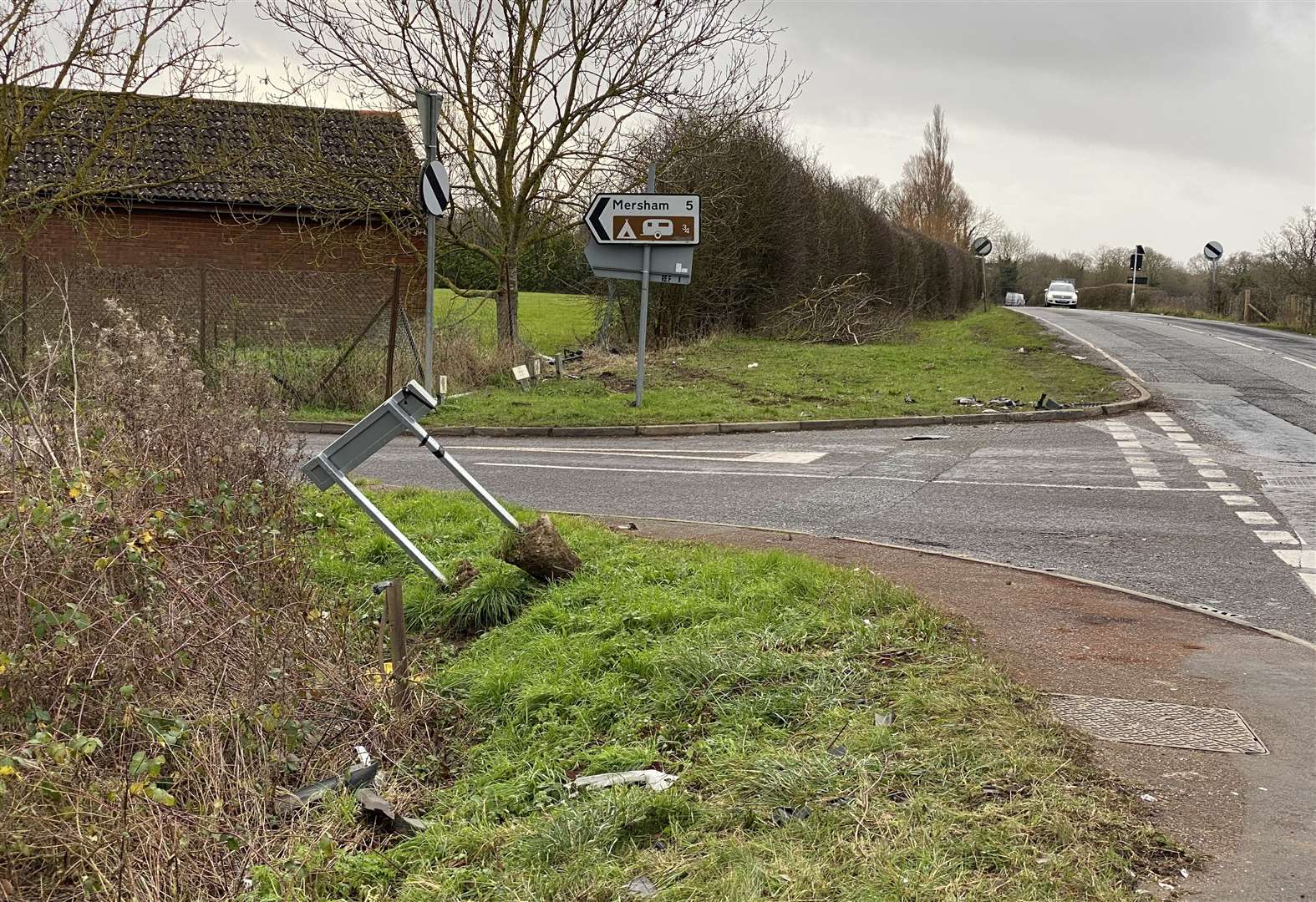 The Ashford Road, Magpie Hall Road and Steeds Lane crossroads. Picture: Barry Goodwin