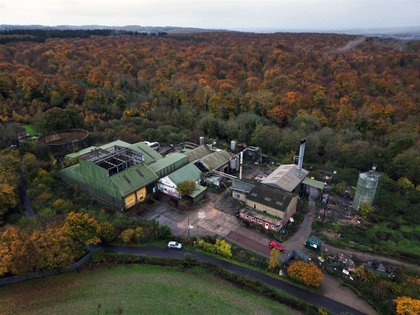 The abandoned Thruxted Mill site, between Chartham and Godmersham. Picture: Barry Goodwin