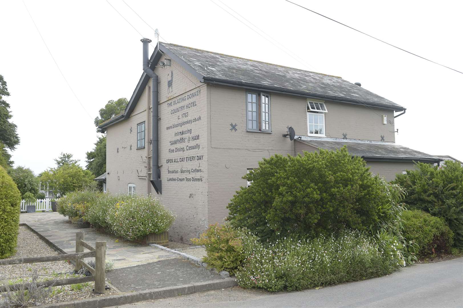 The Blazing Donkey Country Hotel in Ham, near Sandwich, is a popular wedding venue and was awarded an AA rosette for culinary excellence earlier this year