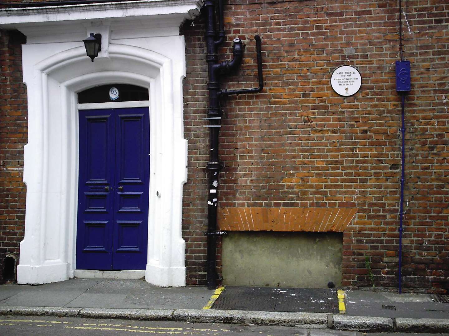 A plaque on the wall of the Chaucer Hotel details Mary Tourtel's time there near the end of her life