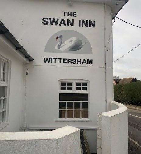 If you walk round this side of the pub you’ll find the front door but, as it leads directly to the road, the landlady has declared it unsafe.