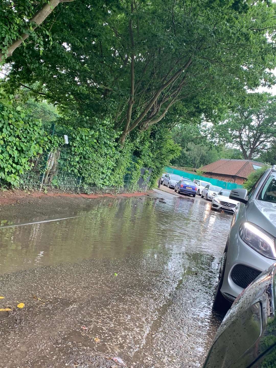 Flooding problems at Langafel CoE Primary School in Longfield, near Dartford