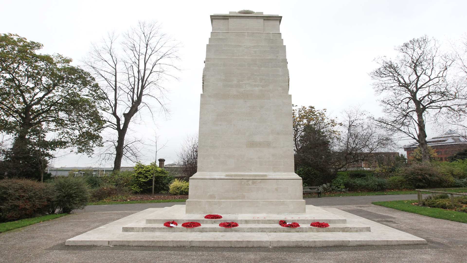 The war memorial in Brenchley Gardens