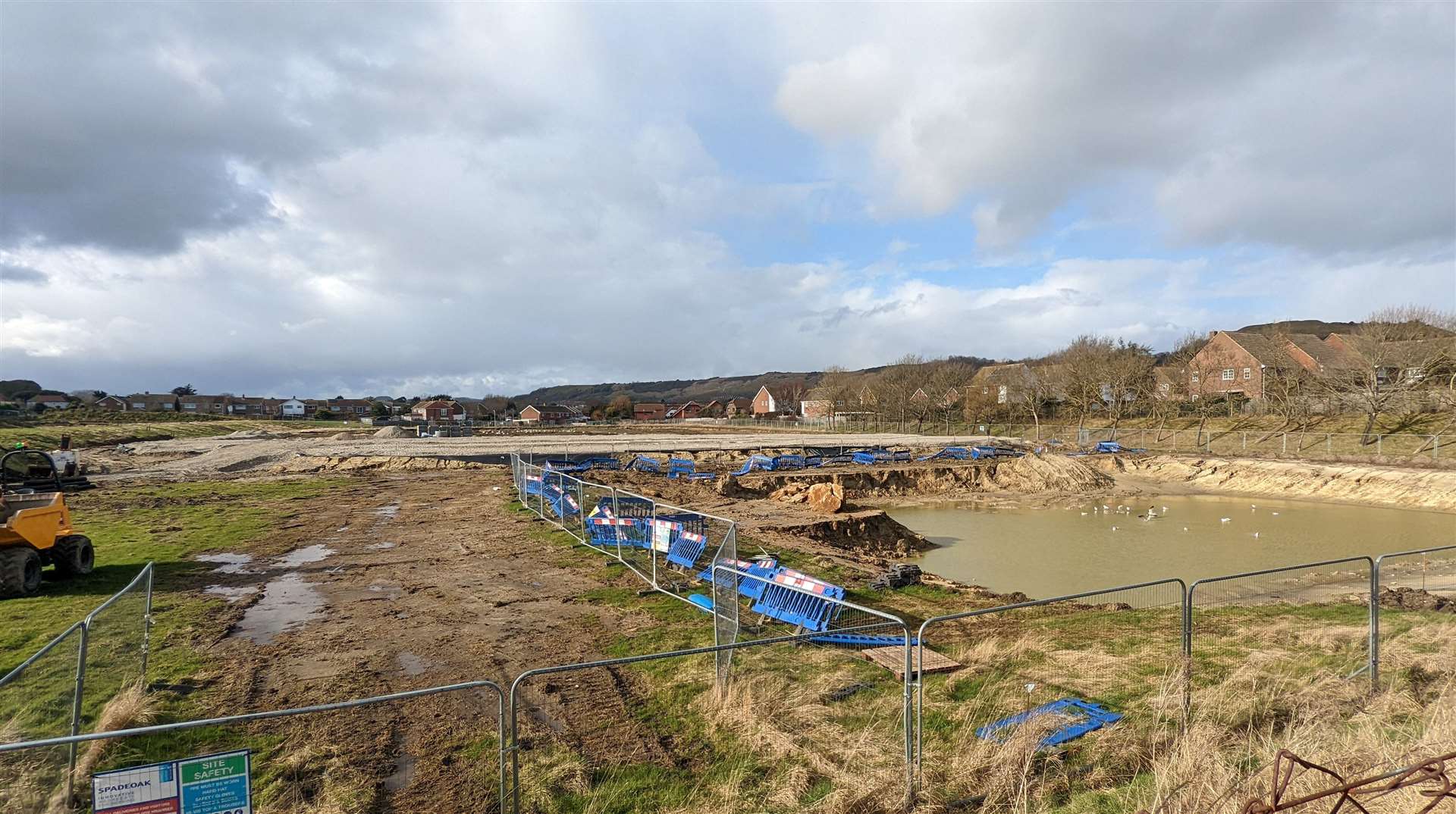 Work is progressing on the new athletics facility at Three Hills