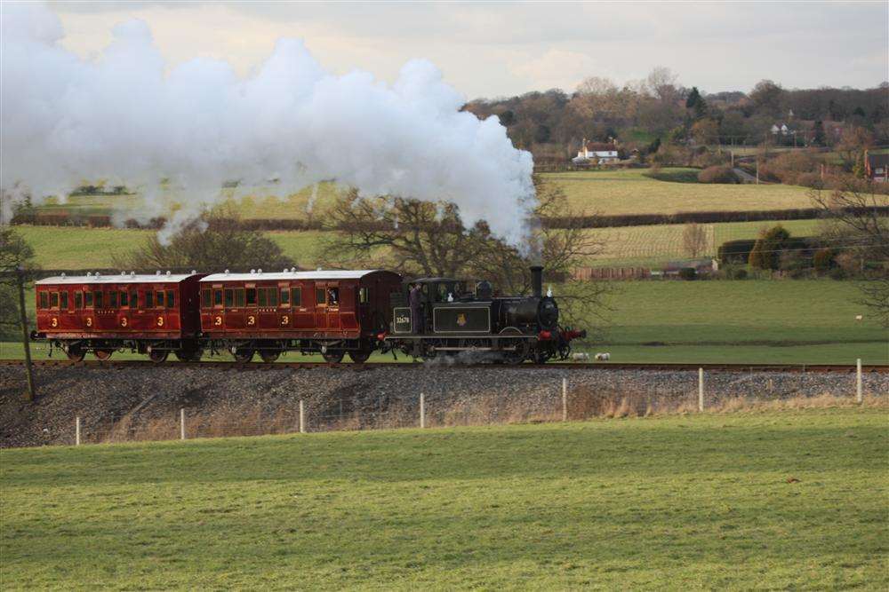 The Terrier loco and carriages. Picture: Graham Baldwin