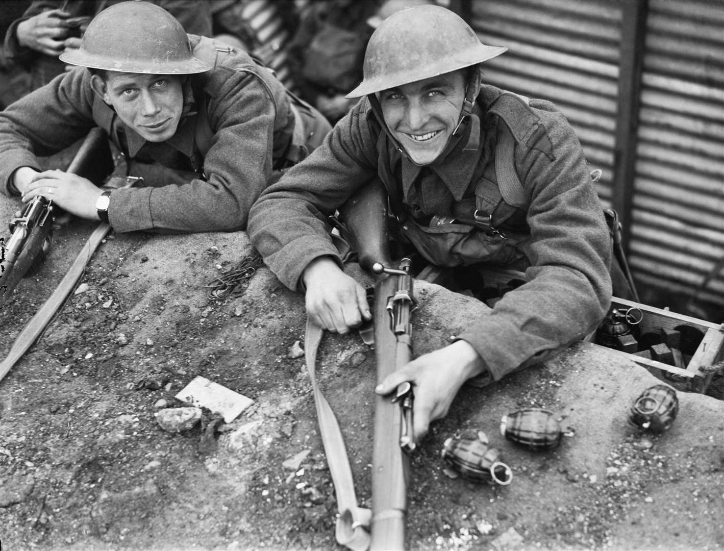 Before the Germans attack: Royal West Kent soldiers taken on April 3, 1940