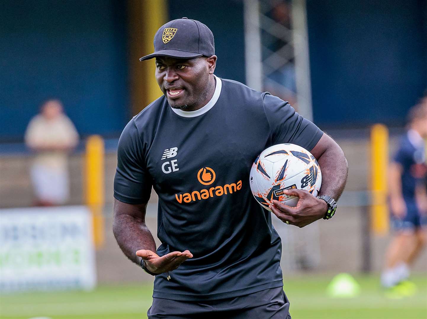 Maidstone United manager George Elokobi. Picture: Helen Cooper