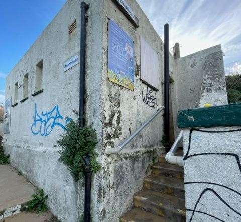 The toilets at Botany Bay beach in Broadstairs