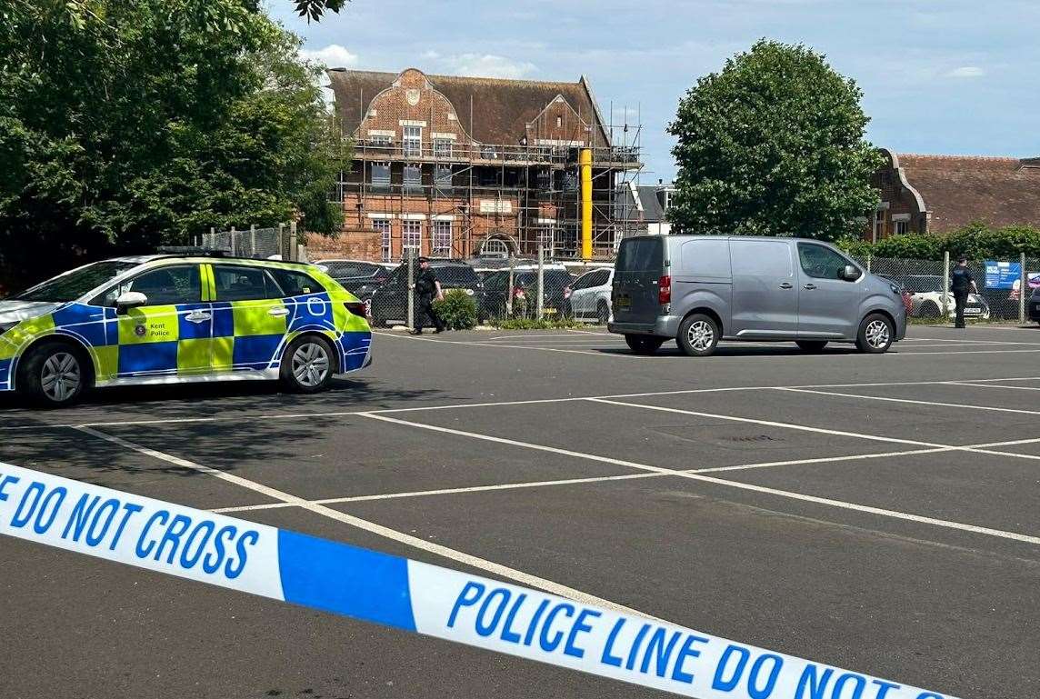 St John's School in Canterbury was evacuated on Thursday