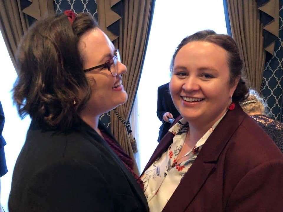 Heidi and Kasia Senyszyn on their wedding day