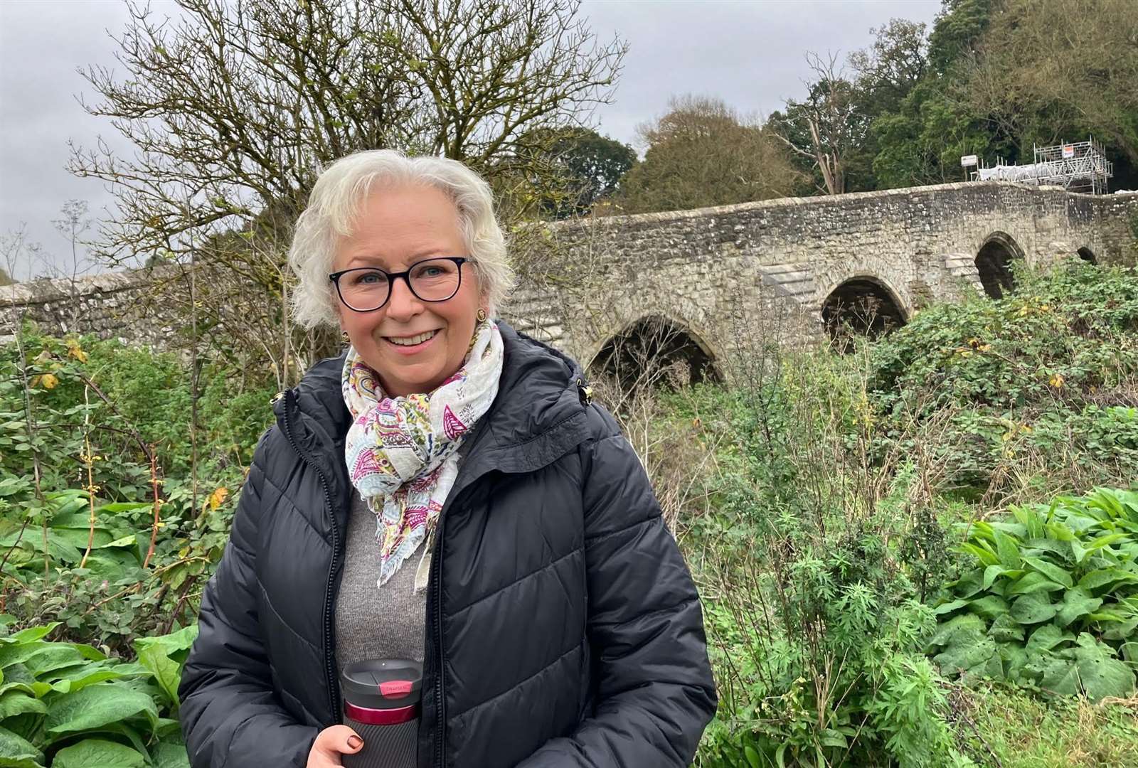 Coxheath resident Julie Allen who needs to use Teston Bridge to get to hospital