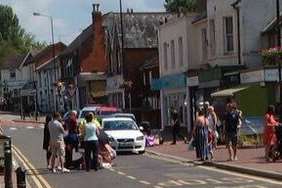 Elderly James Kilpatrick was hit by a car in Borough Green High Street. Picture: @pwight62