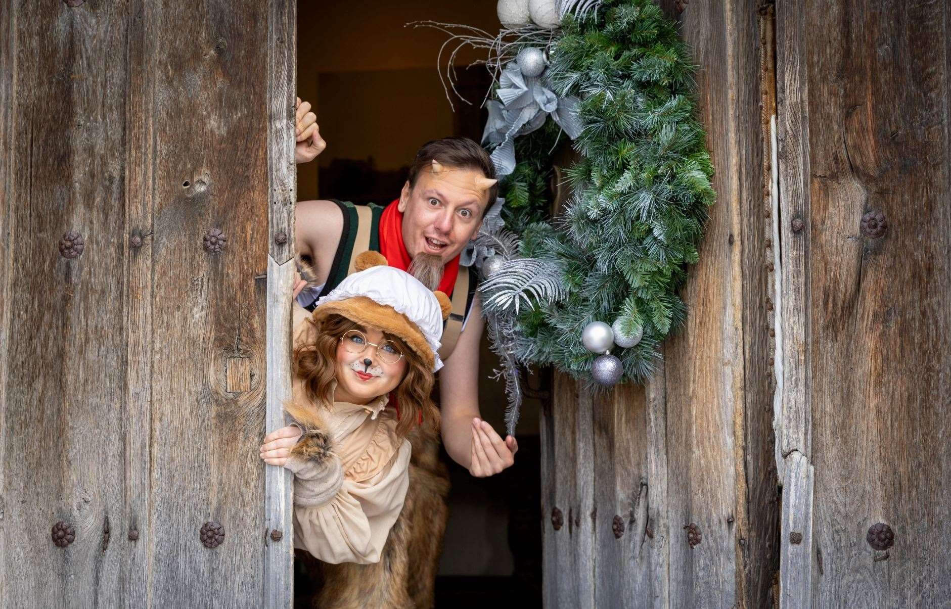 Narnia’s Mr Tumnus and Mrs Beaver. Picture: Leeds Castle