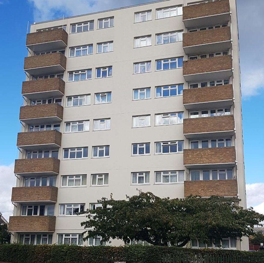 The lift at Margaret Court, Herne Bay, is out of service