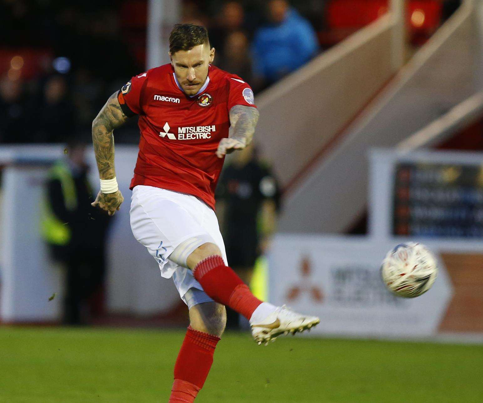 Ebbsfleet defender Jack King Picture: Andy Jones