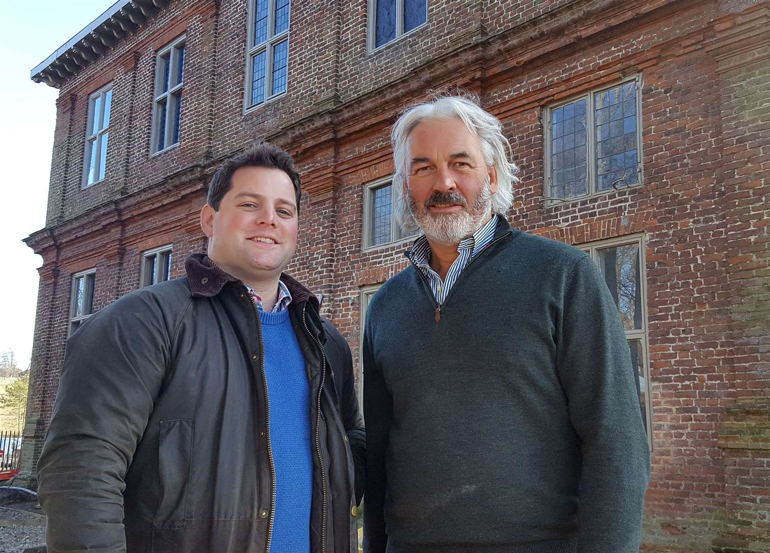 Hotel group chief executive Robin Hutson (right) and The Pig at Bridge Place hotel director Guy Freedman