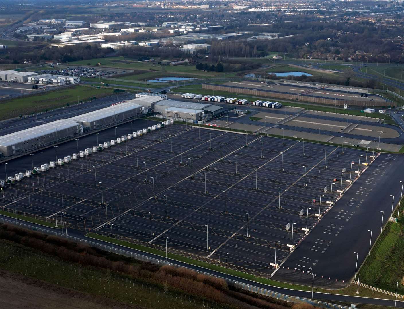 Sevington inland border facility, Sevington, Ashford. Picture: Barry Goodwin