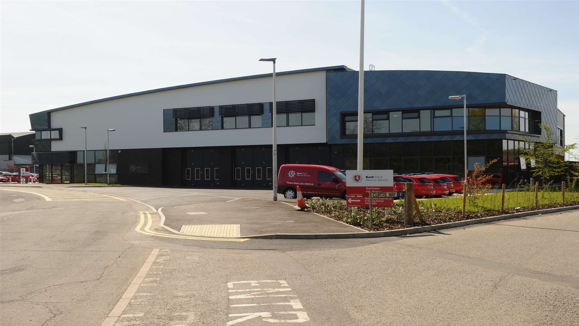 Rochester Fire Station, in Marconi Way.