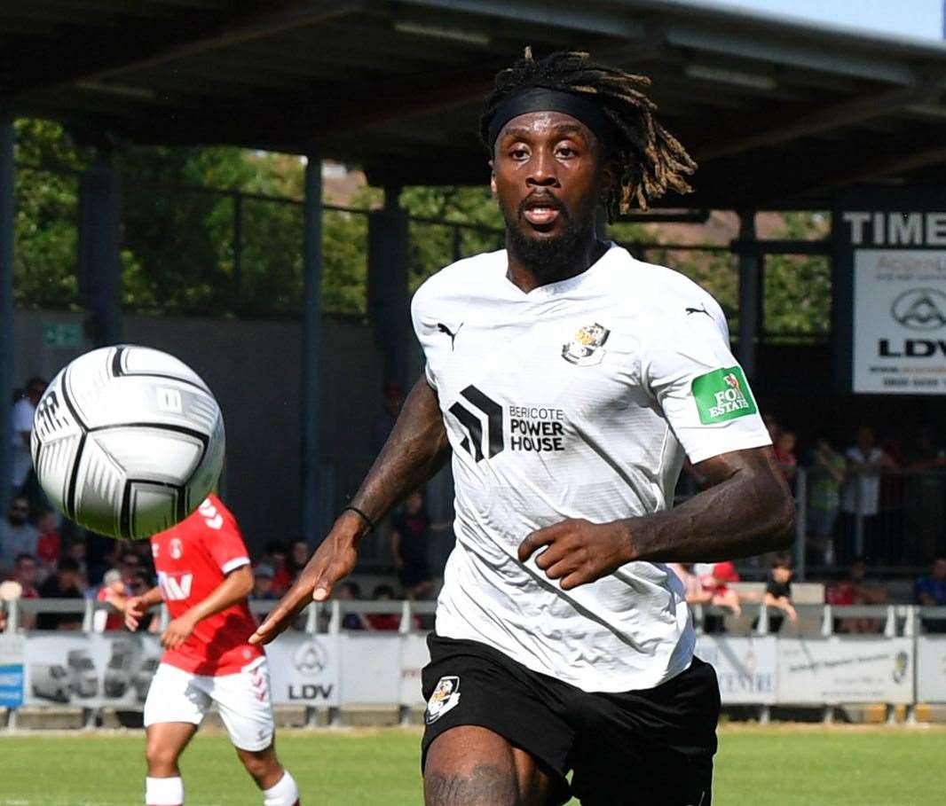 Dartford striker Ade Azeez Picture: Keith Gillard