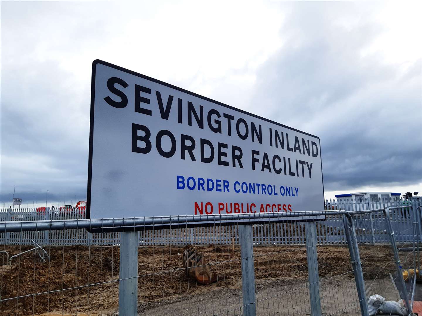 The new Sevington lorry park in Ashford