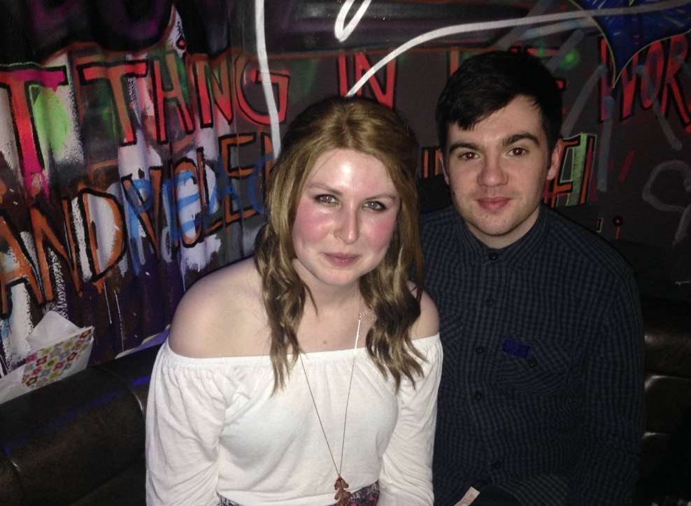 Emily Mackay with her boyfriend Will Johnson