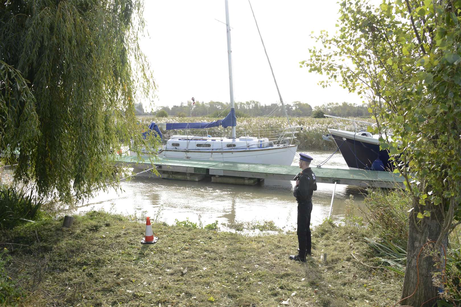 The shooting took place at Sandwich Marina. Picture: Paul Amos