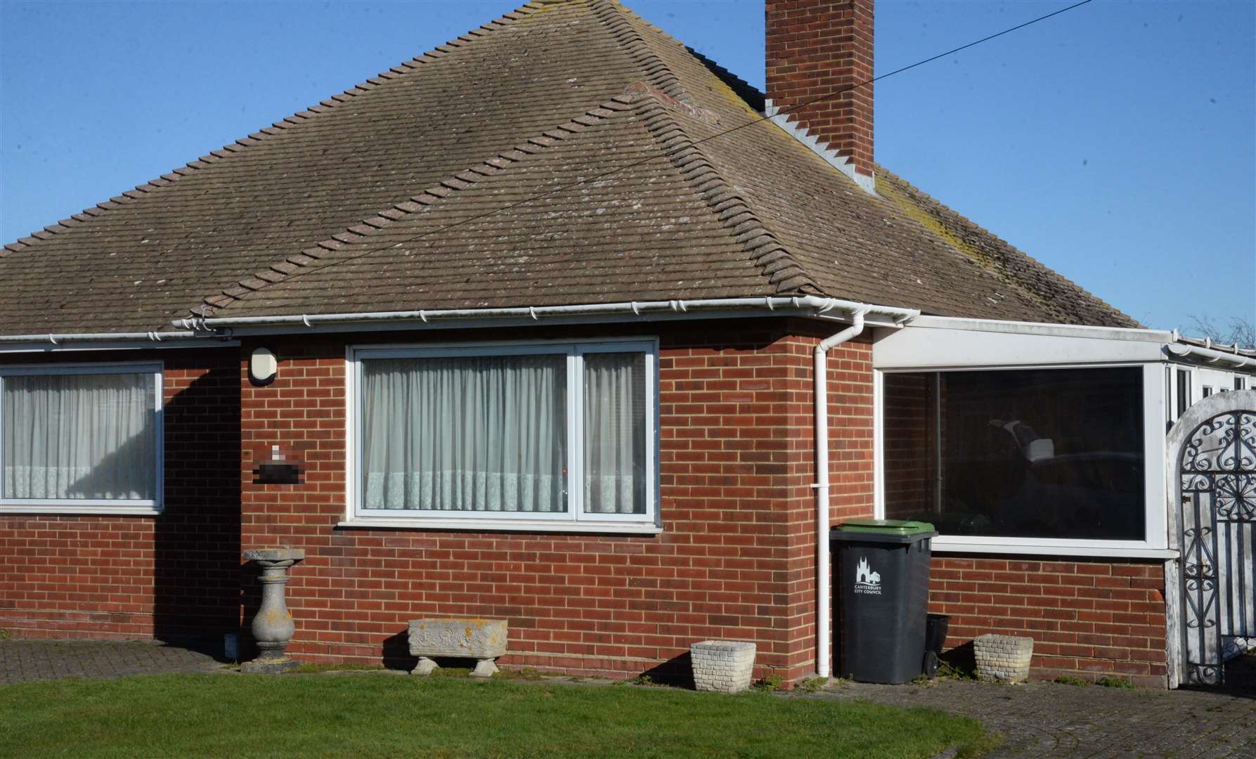 The bungalow in Columbia Avenue, Whitstable, the scene of a fire on Saturday evening Picture: Chris Davey 6932348