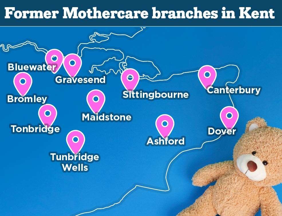 Mothercare had several shops throughout Kent