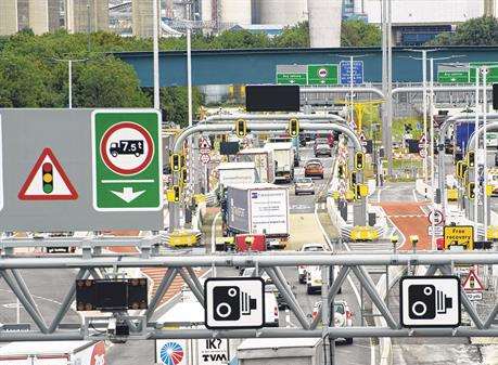 The Dartford Crossing. Stock image