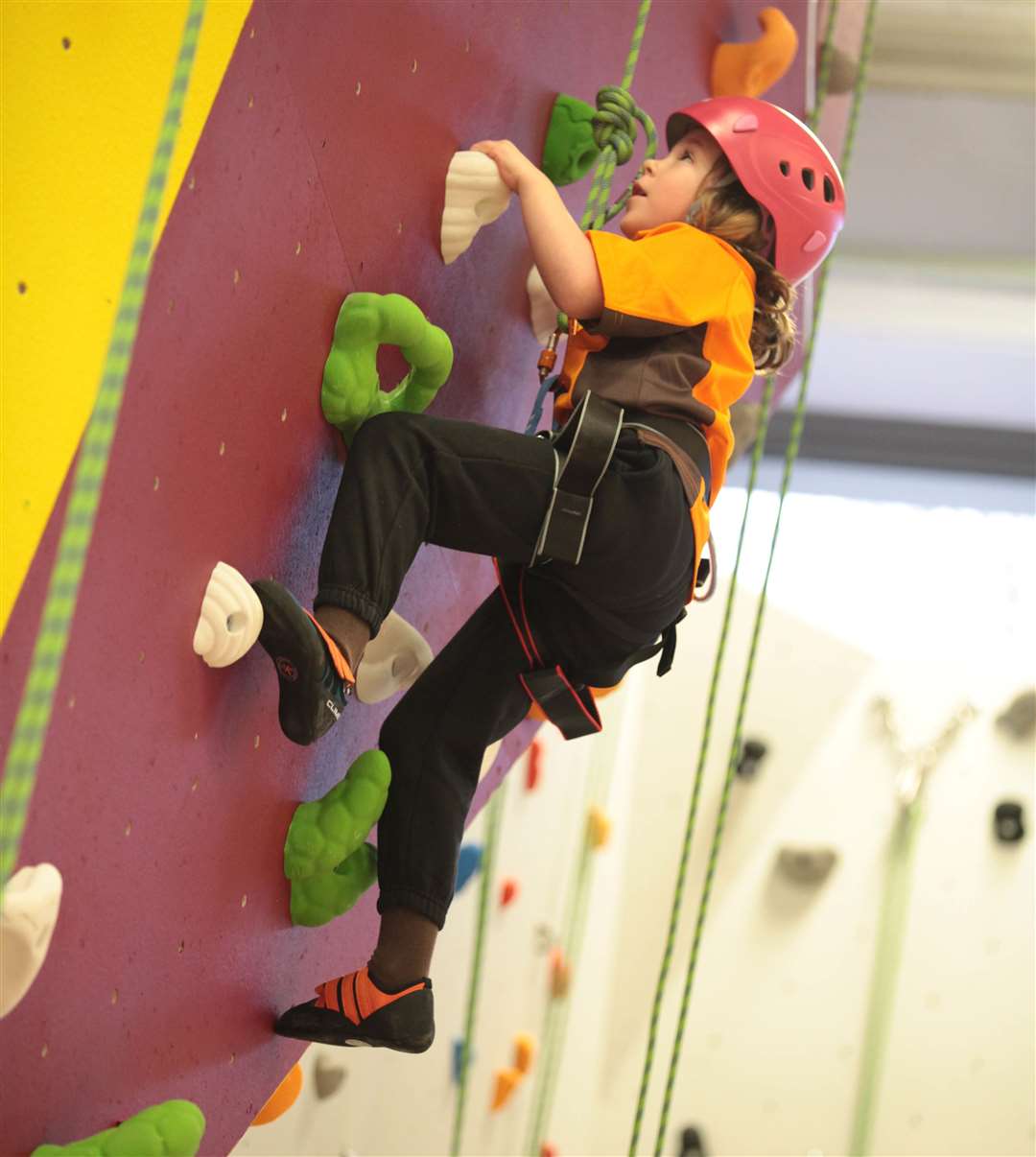 Indoor walls are a great place to learn climbing techniques