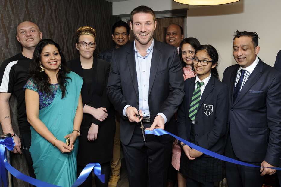 Rugby hero Ben Cohen at the opening ceremony. Picture: Ian Scammell, courtesy of Oyster Bar Photography