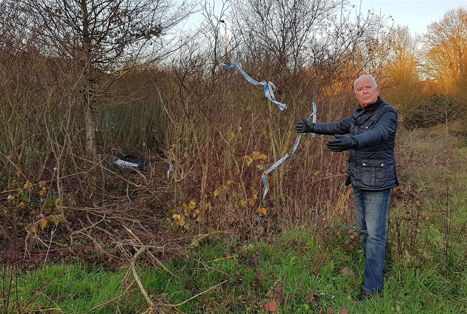 Resident Charles Murray-Roscoe says something desperately needs to be done to clean up the roundabout