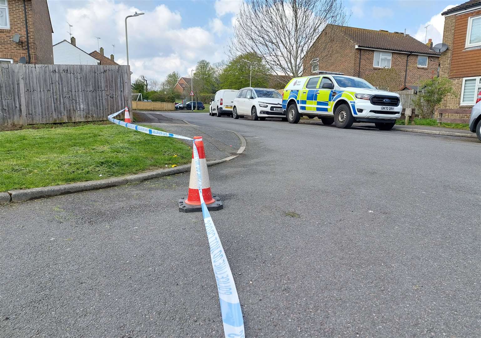 Police at the scene in Beecholme Drive