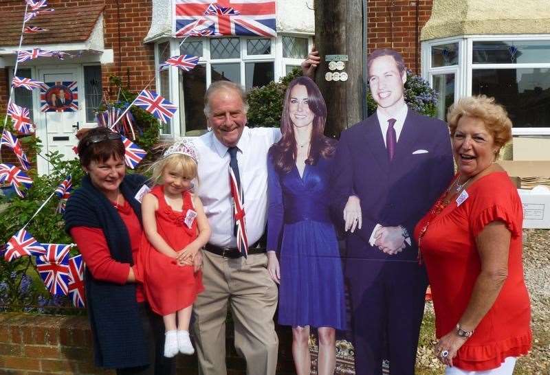 North Thanet MP Roger Gale also enjoyed a street party held to honour the occasion, pictured here with Carol Adams (left) and Barbra Young (Right). Picture: Carol Adams