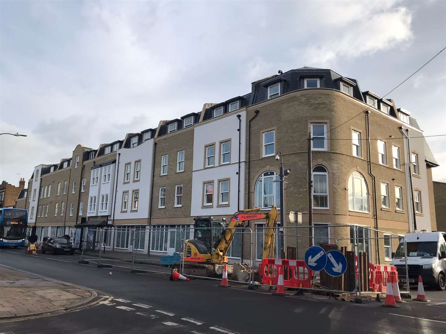 Developers created space for as many as nine shops in the Herne Bay bus depot site