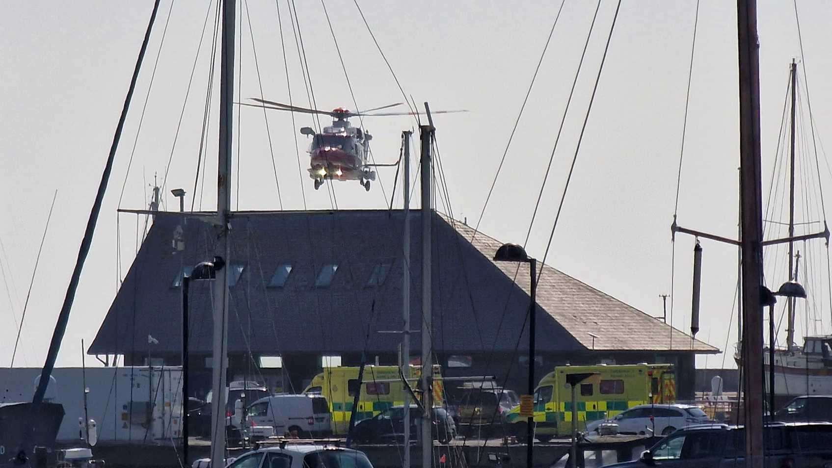 Emergency services were called to Ramsgate seafont today. Picture: Andrew Gibson