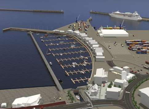 An artist's impression of the Dover Western Docks Revival after completion. Picture courtesy of Port of Dover