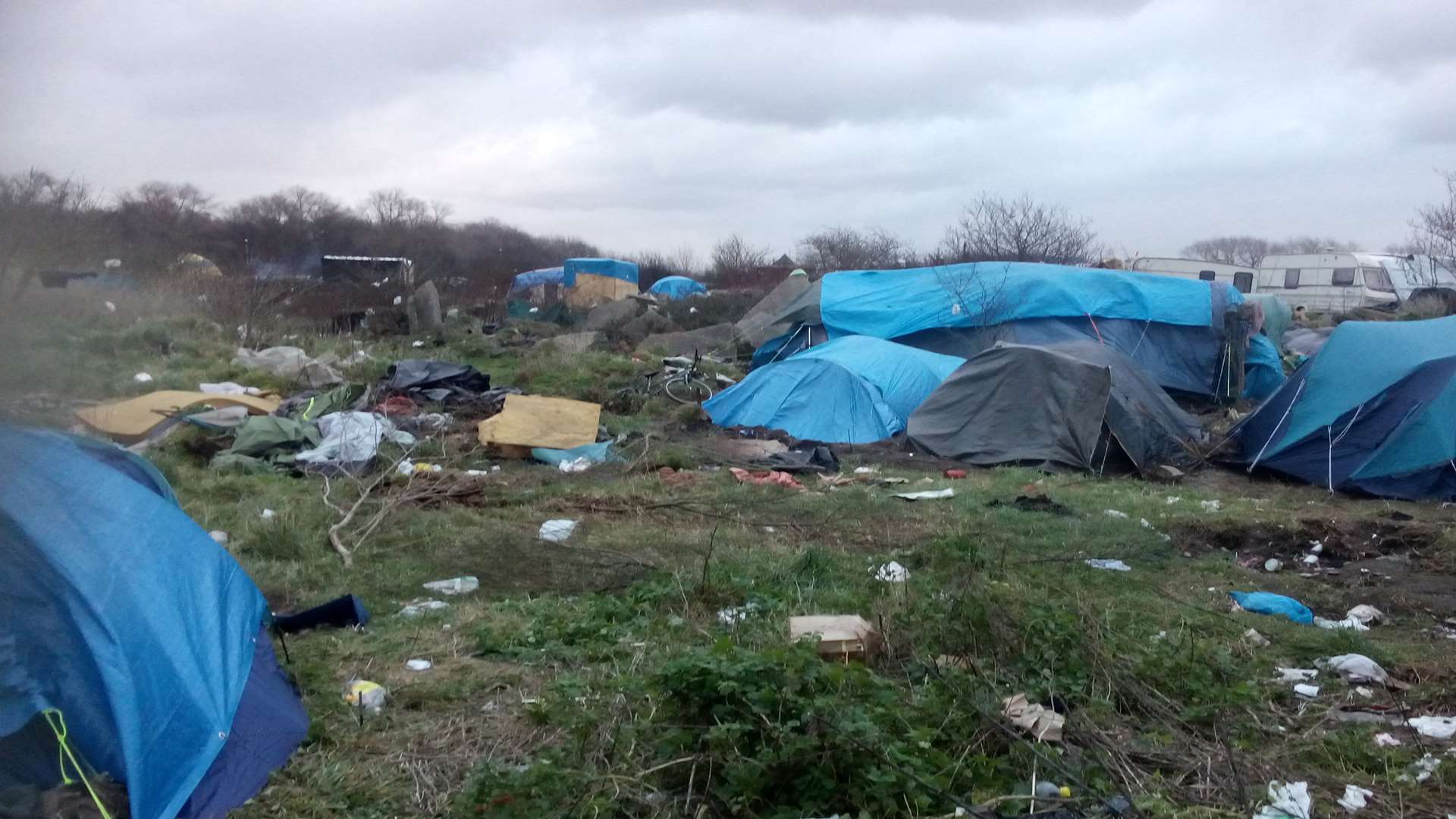 People have been forced to live in squalor in the migrant camp known as the 'jungle' in Calais