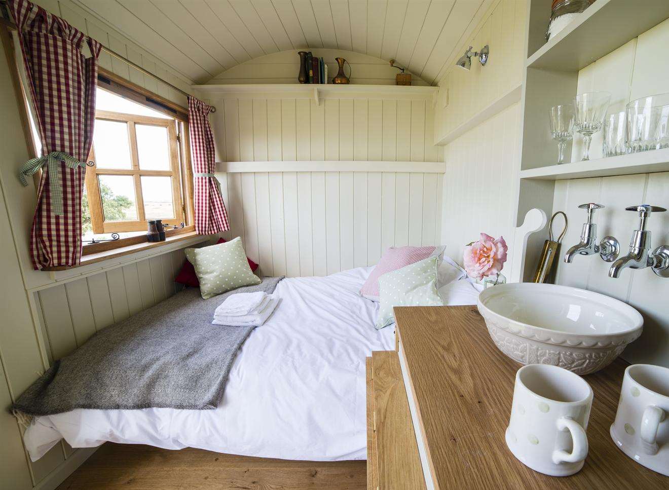 Inside the Little Owl hut at Elmley Picture: Robert Canis