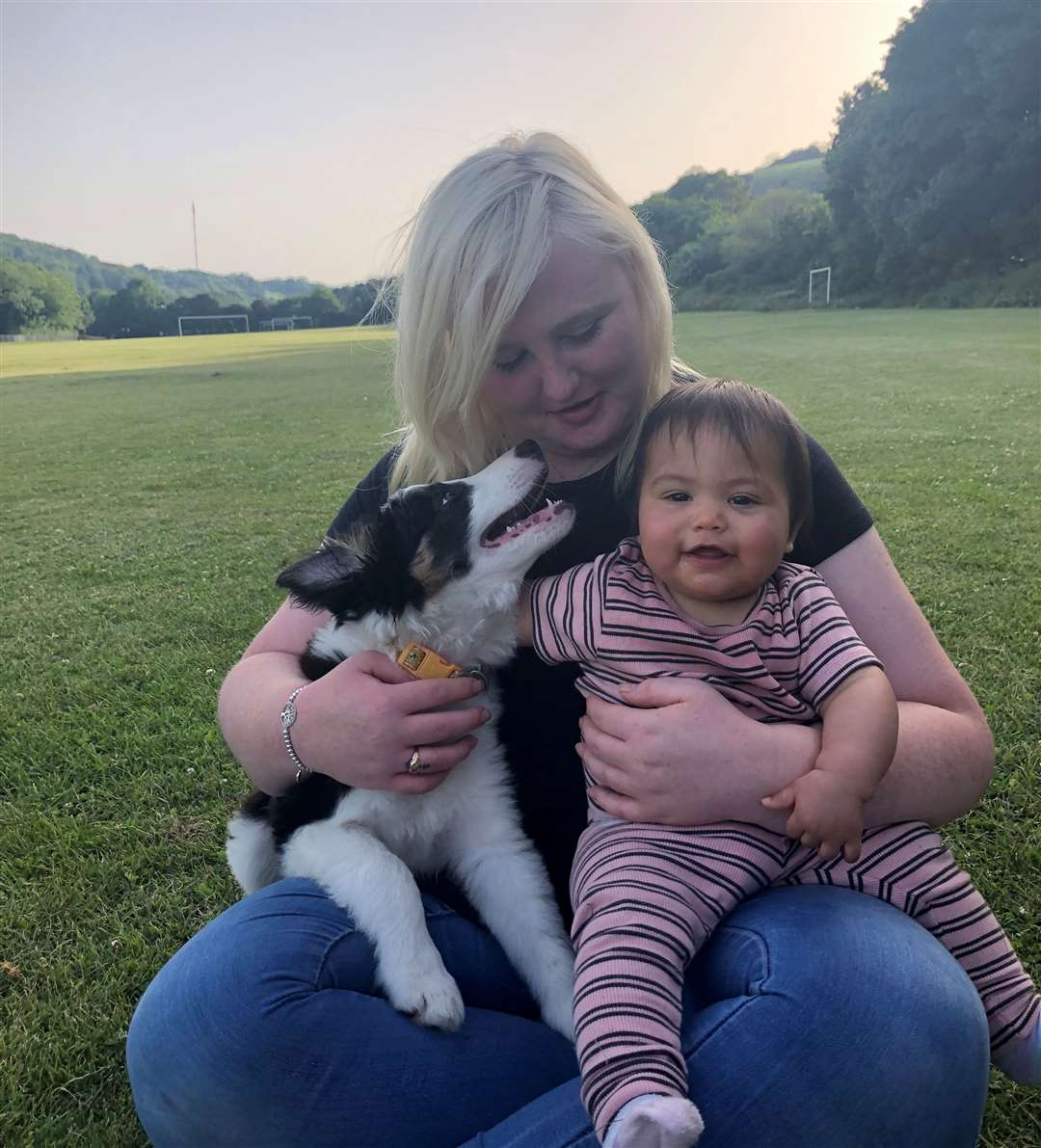 Siobhan Simmonds with her youngest daughter