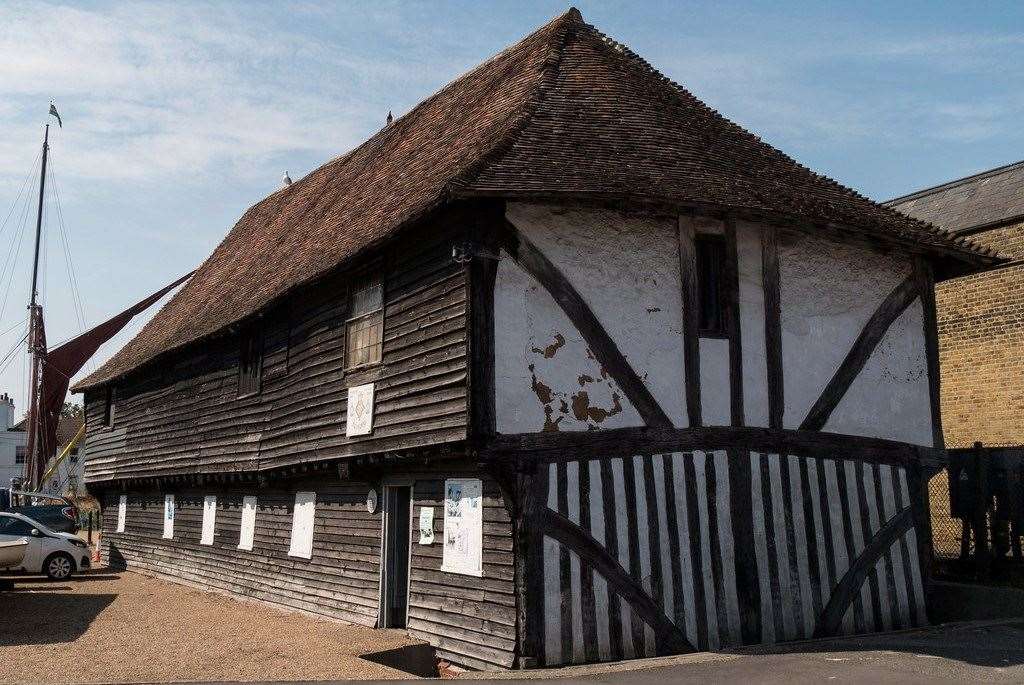 The historic TS Hazard building in Faversham, also known as the Town Warehouse