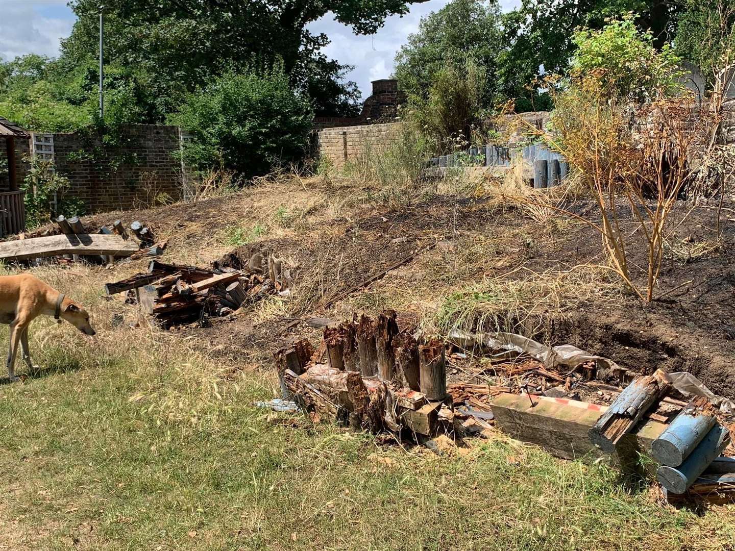 Three benches were set alight earlier this month