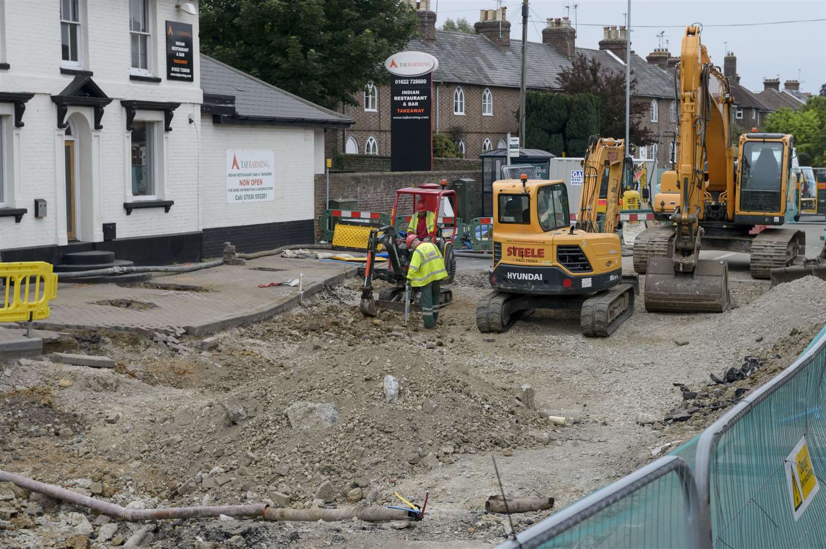 It took more than five months to make the road safe for drivers again after the sink hole appeared