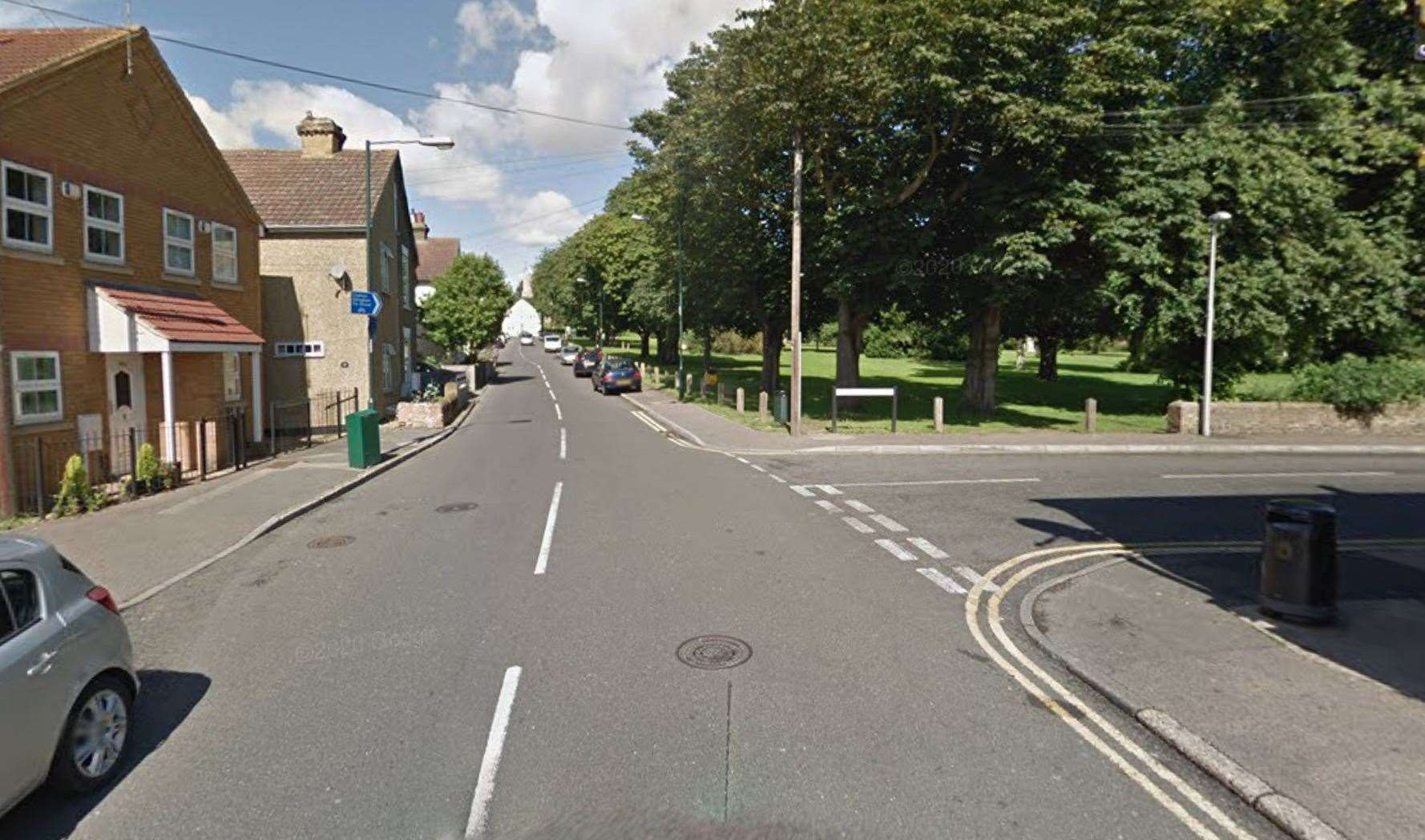 It happened in an alleyway in Grange Road, near the junction with Court Lodge Road. Picture: Google Street View