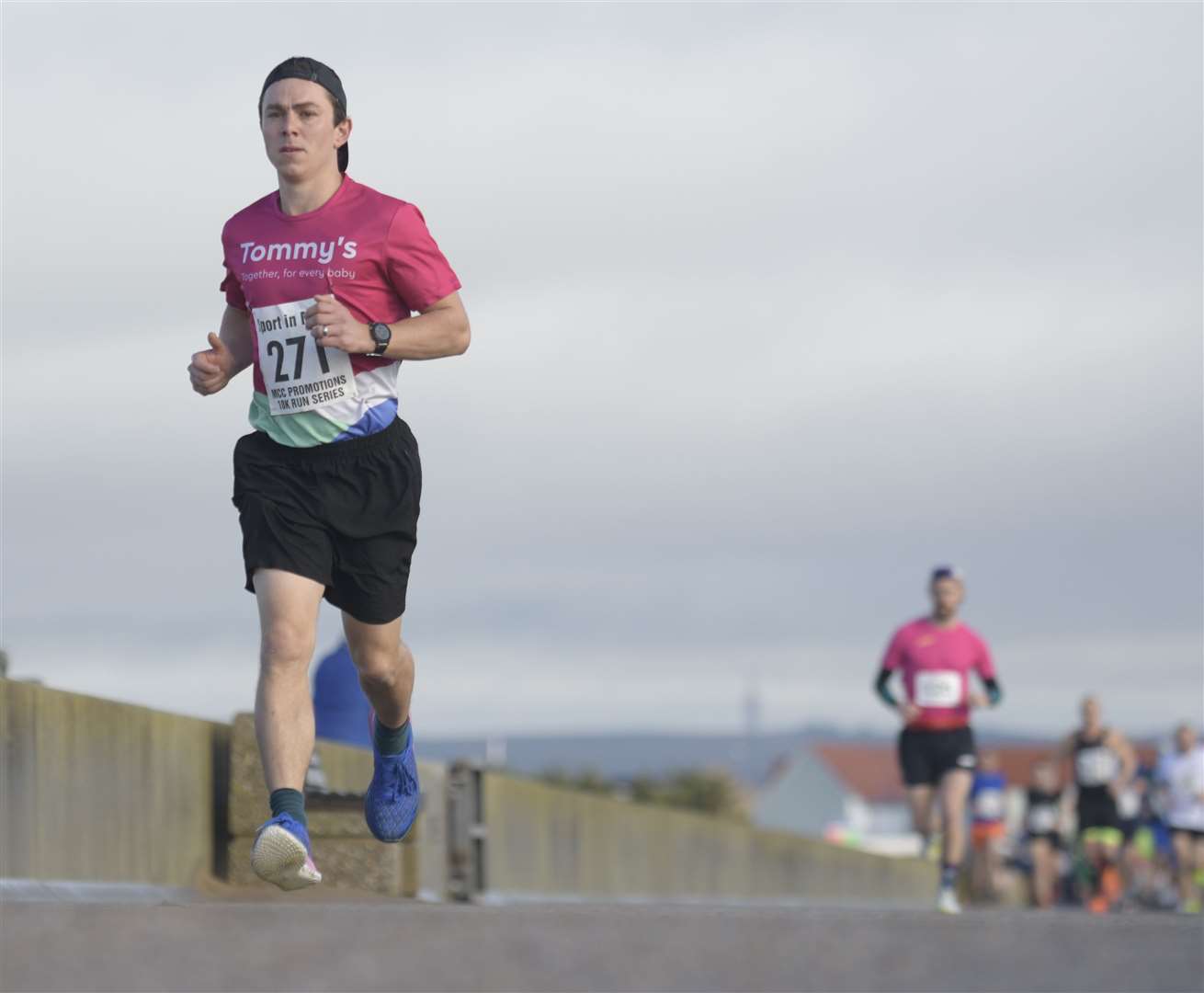 William Hickman (No.271) pulls away from the competition on his way to second place behind Mark Penney. Picture: Barry Goodwin