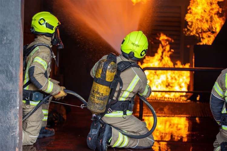 Crews were tackling a warehouse blaze. Stock picture