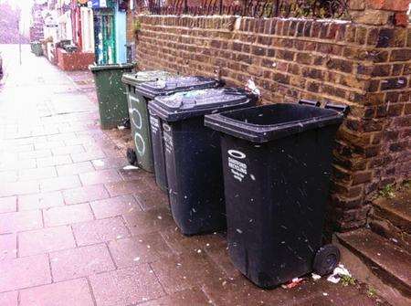 Bins in Dartford.