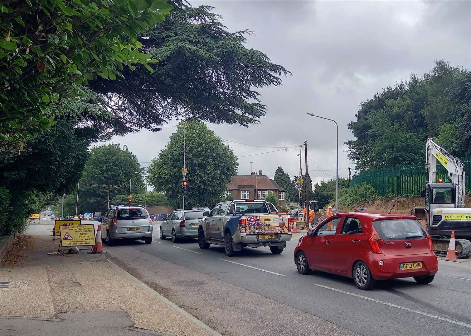 The roadworks caused months of misery